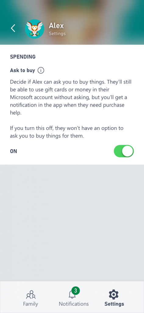 Xbox Family Settings App