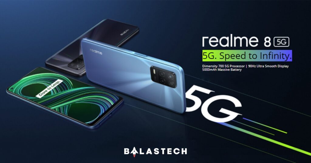 Realme launched its new Realme 8 5G featuring MediaTek Dimensity 700 5G realme 8 5G