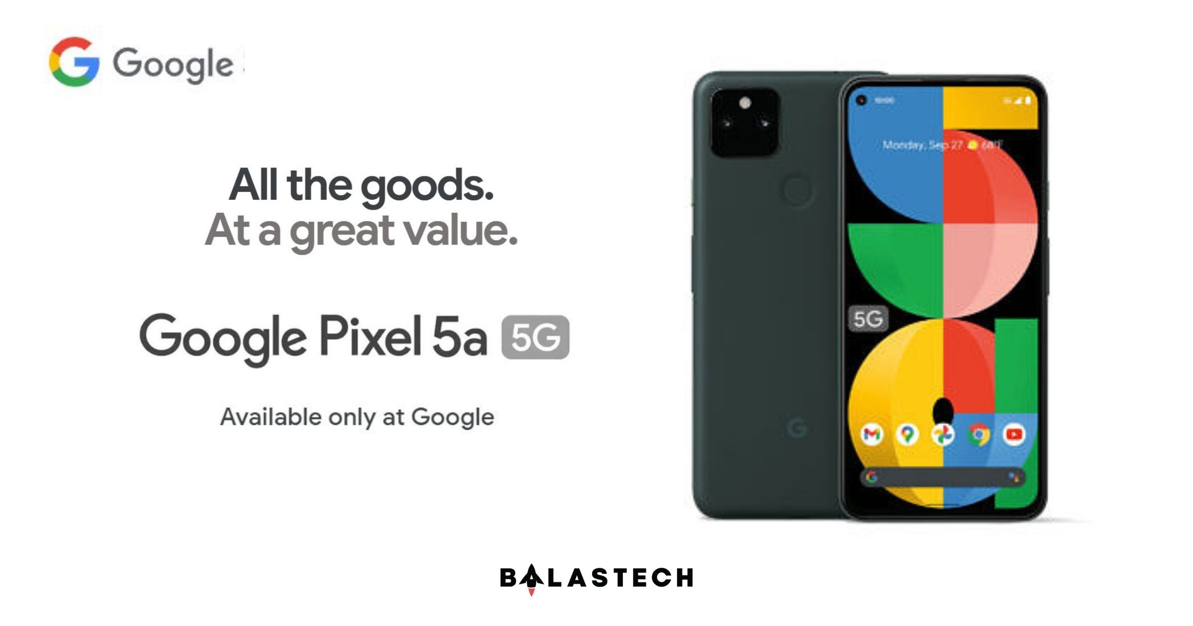 Google Pixel 5a with 5G is now official