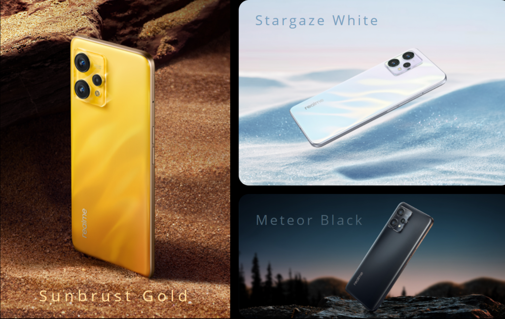 realme 9 colorways