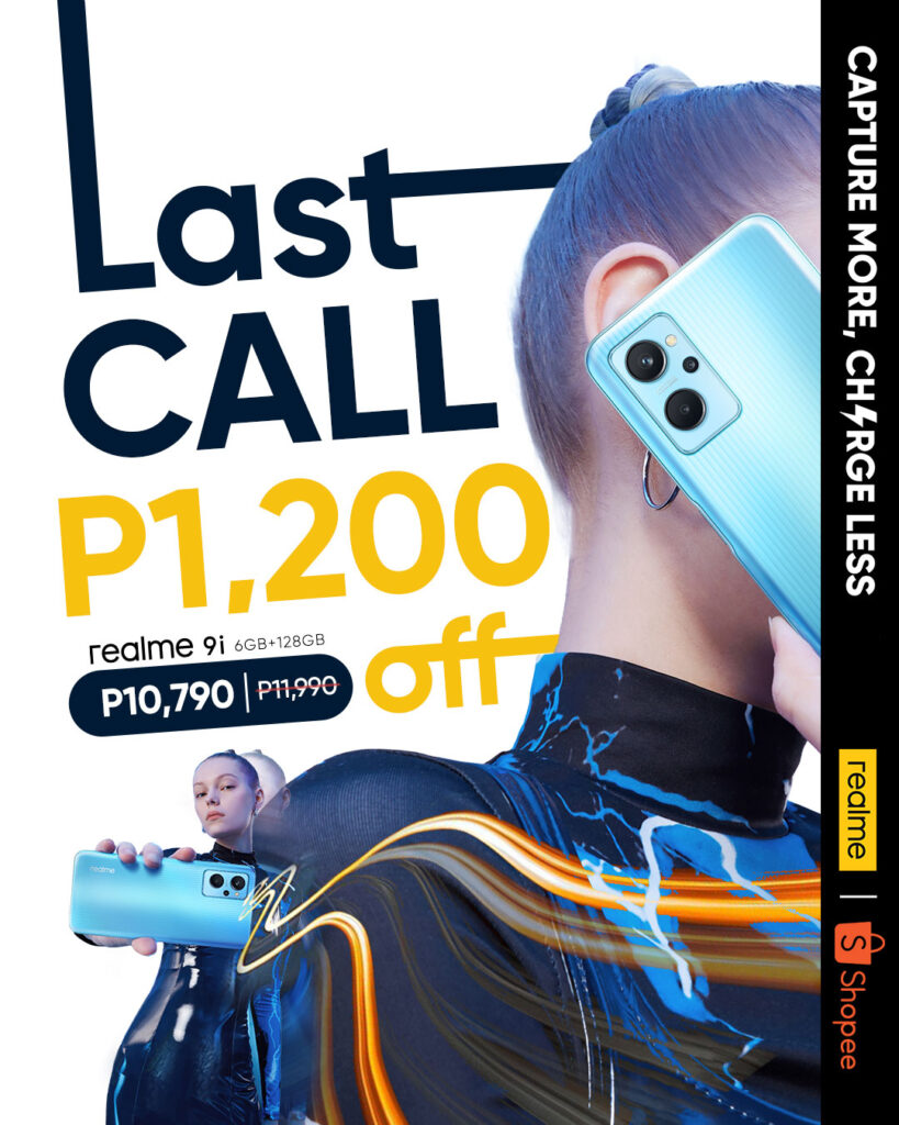 realme 9i PHP 1,200 off