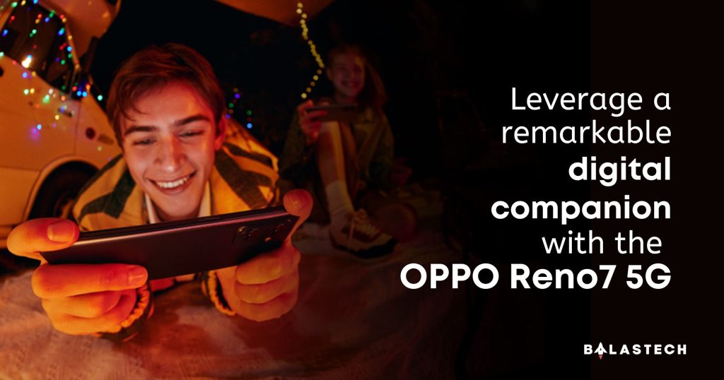 Leverage a remarkable digital companion with the OPPO Reno7 5G
