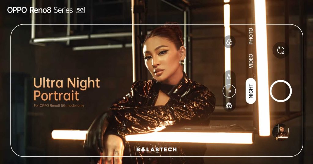 OPPO Reno8 Series 5G Ultra Clear Night, In Portrait