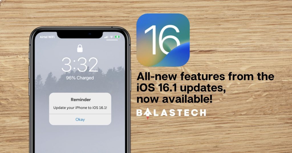All-new features from the iOS 16.1 updates, now available! iOS 16.1 Updates