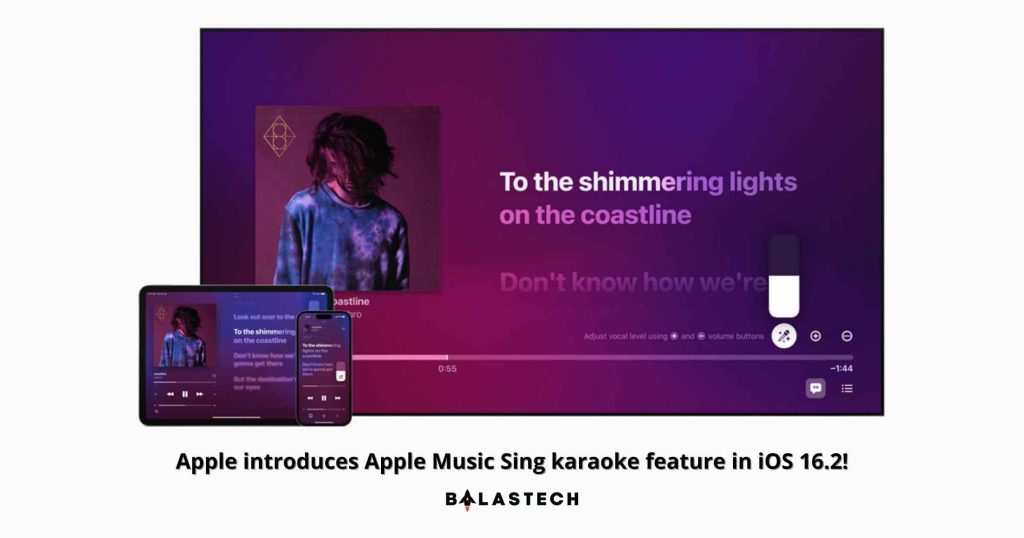 Apple introduces Apple Music Sing karaoke feature in iOS 16.2!