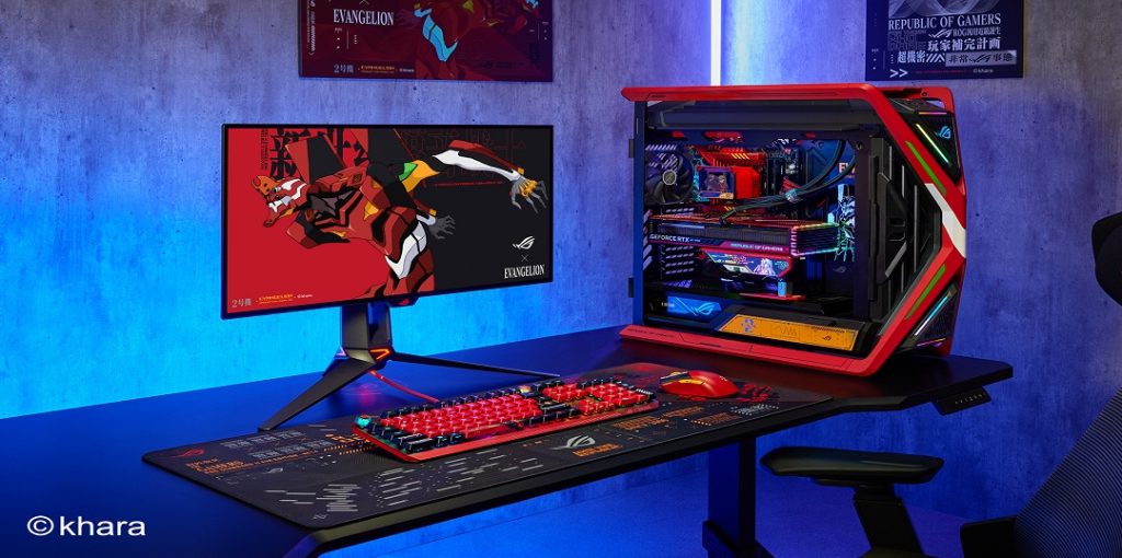 ASUS Republic of Gamers Announces New Evangelion Collaboration ROG Evangelion Gaming Room