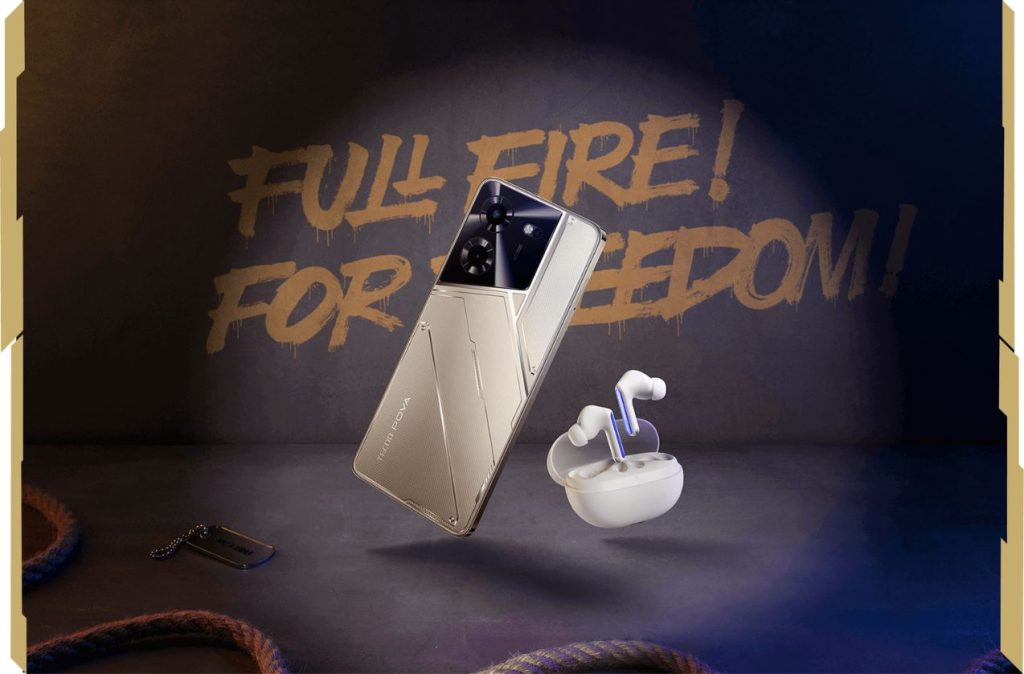 TECNO POVA 5 Free Fire edition Amber Gold