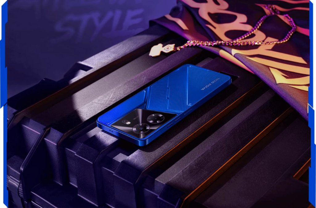 TECNO POVA 5 Free Fire edition Hurricane Blue