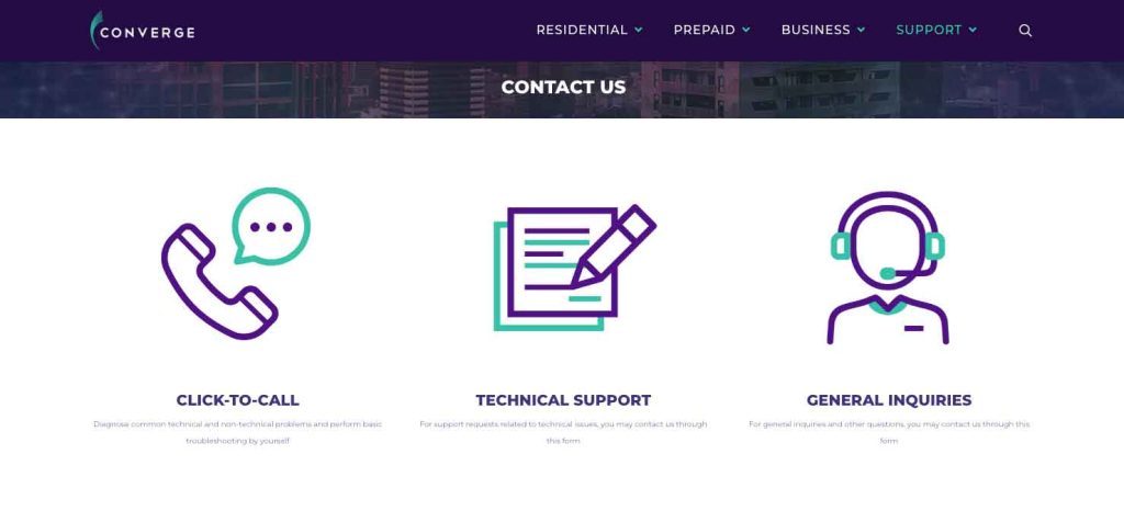 converge customer support