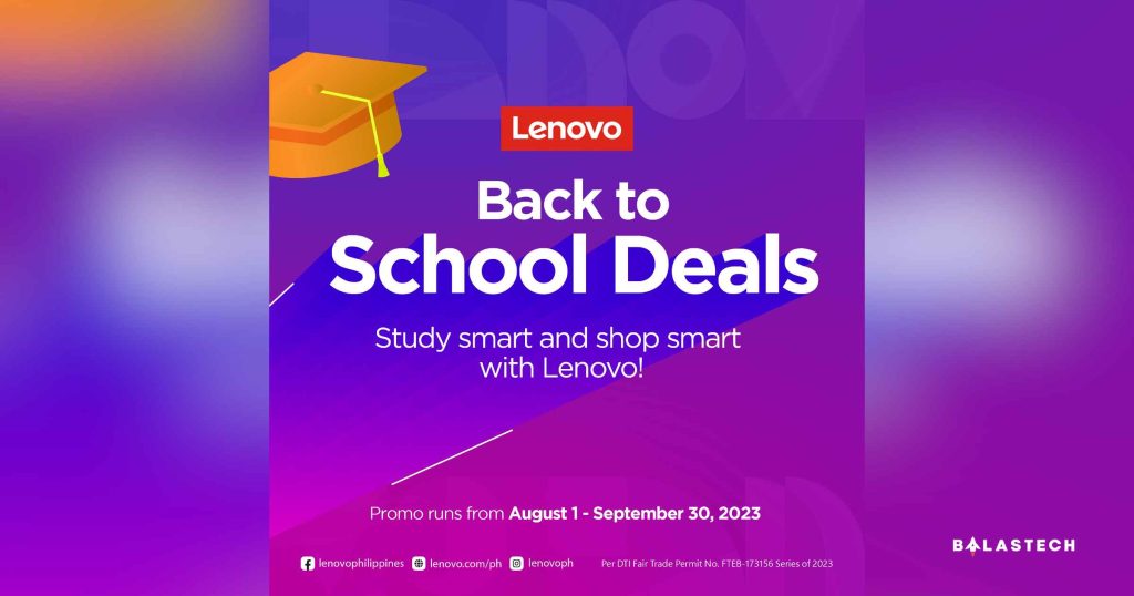 Shop smart and study smart with Lenovo’s back-to-school deals!