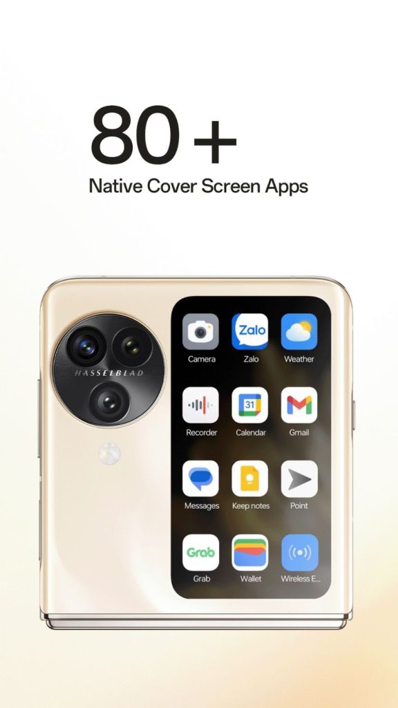 OPPO Find N3 Flip 80+ Native Cover Screen App