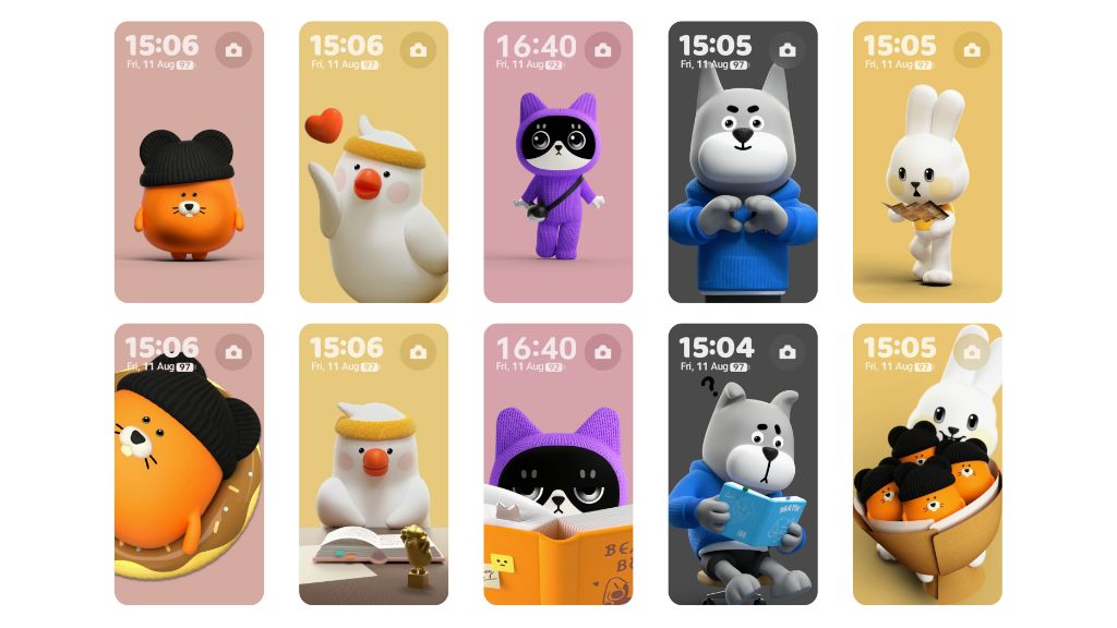 OPPO Find N3 Flip Cover Screen Pets