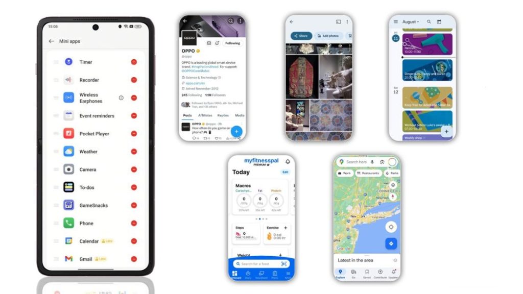 OPPO Find N3 Flips Cover Screen Apps