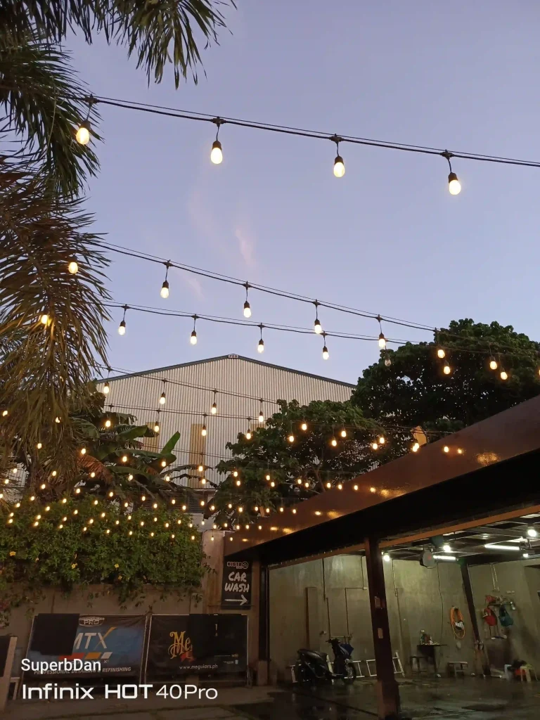 Infinix HOT 40 Pro Rear Camera Normal Mode - Low Light Scenario