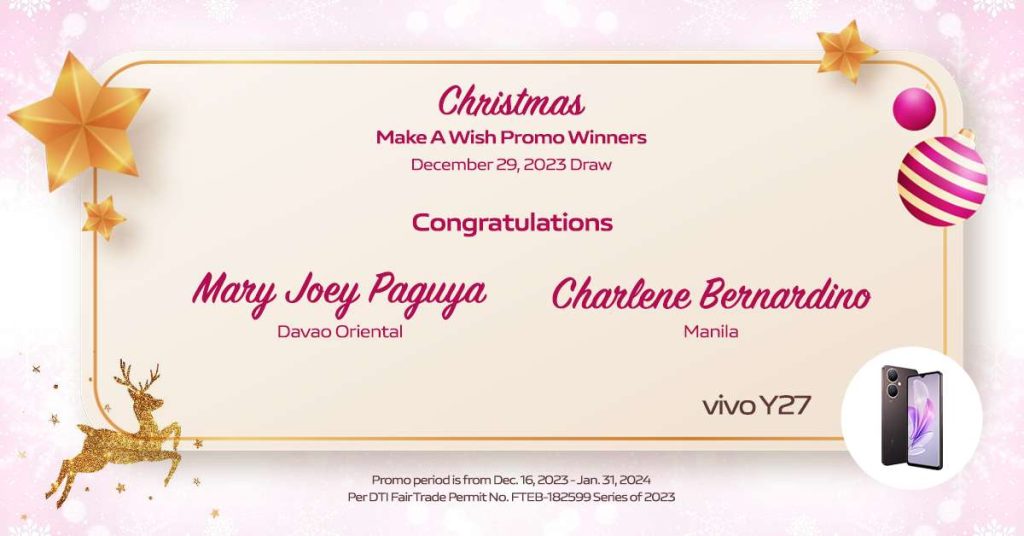 Magical holiday moments with vivo’s second draw of Christmas Make A Wish winners