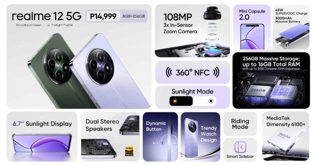 realme 12 5G features