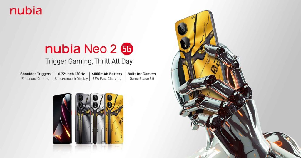 A Thrill That Lasts: Newest Gaming Device nubia Neo 2 5G is Officially Available in PH
