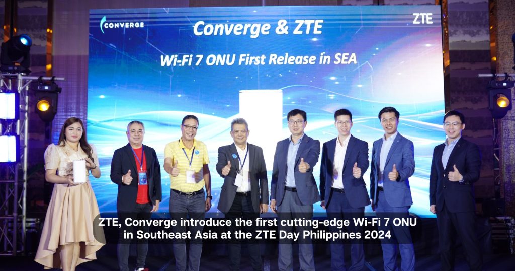 ZTE, Converge introduce the first cutting-edge Wi-Fi 7 ONU in Southeast Asia at the ZTE Day Philippines 2024 (2)
