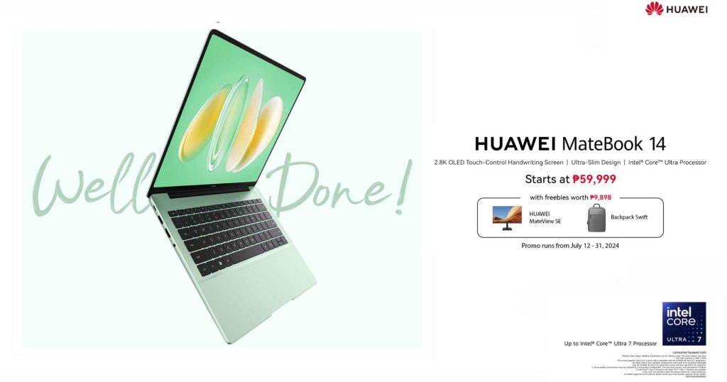 HUAWEI MateBook X Pro and MateBook 14 is now available in the Philippines, Offers Exciting Freebies Starting July 12 HUAWEI MateBook X Pro and MateBook 14 is now available in the Philippines, Offers Exciting Freebies Starting July 12 (3)