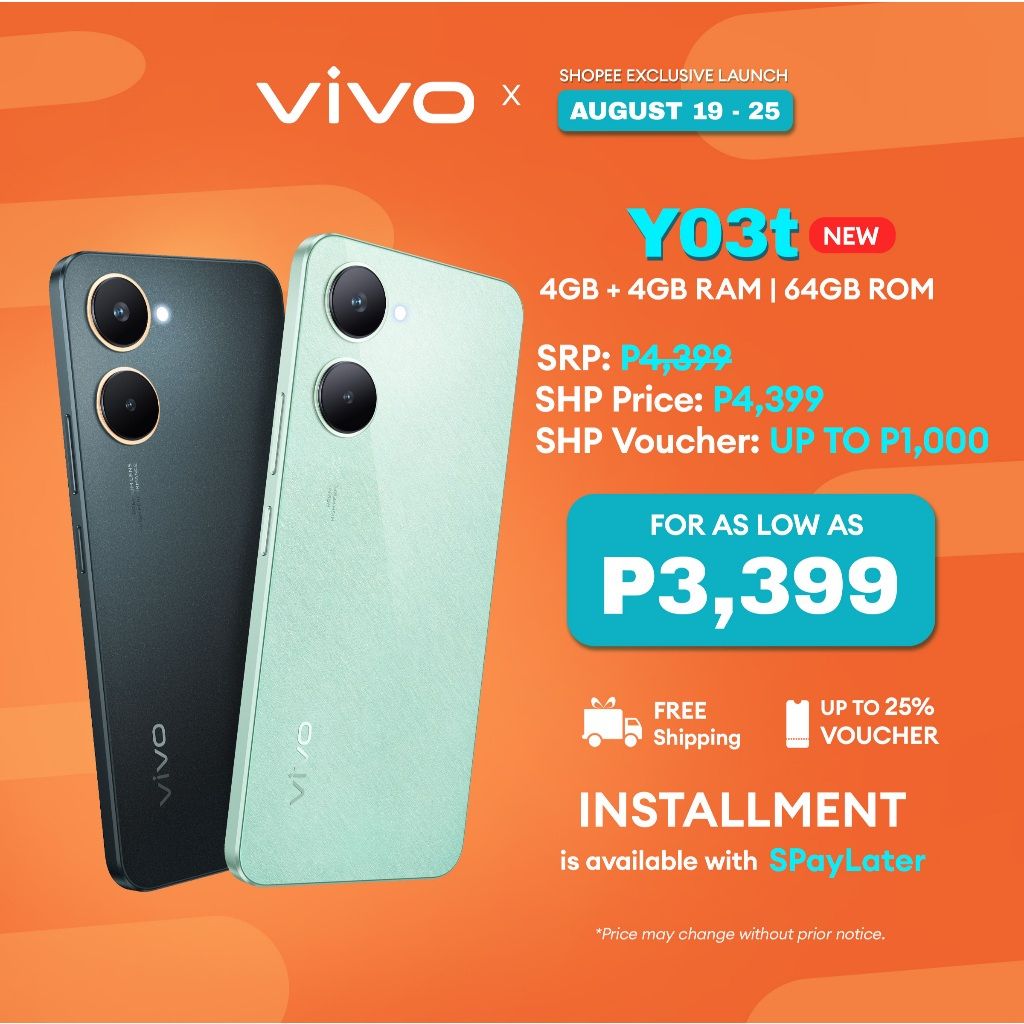 vivo Y03t on Shopee
