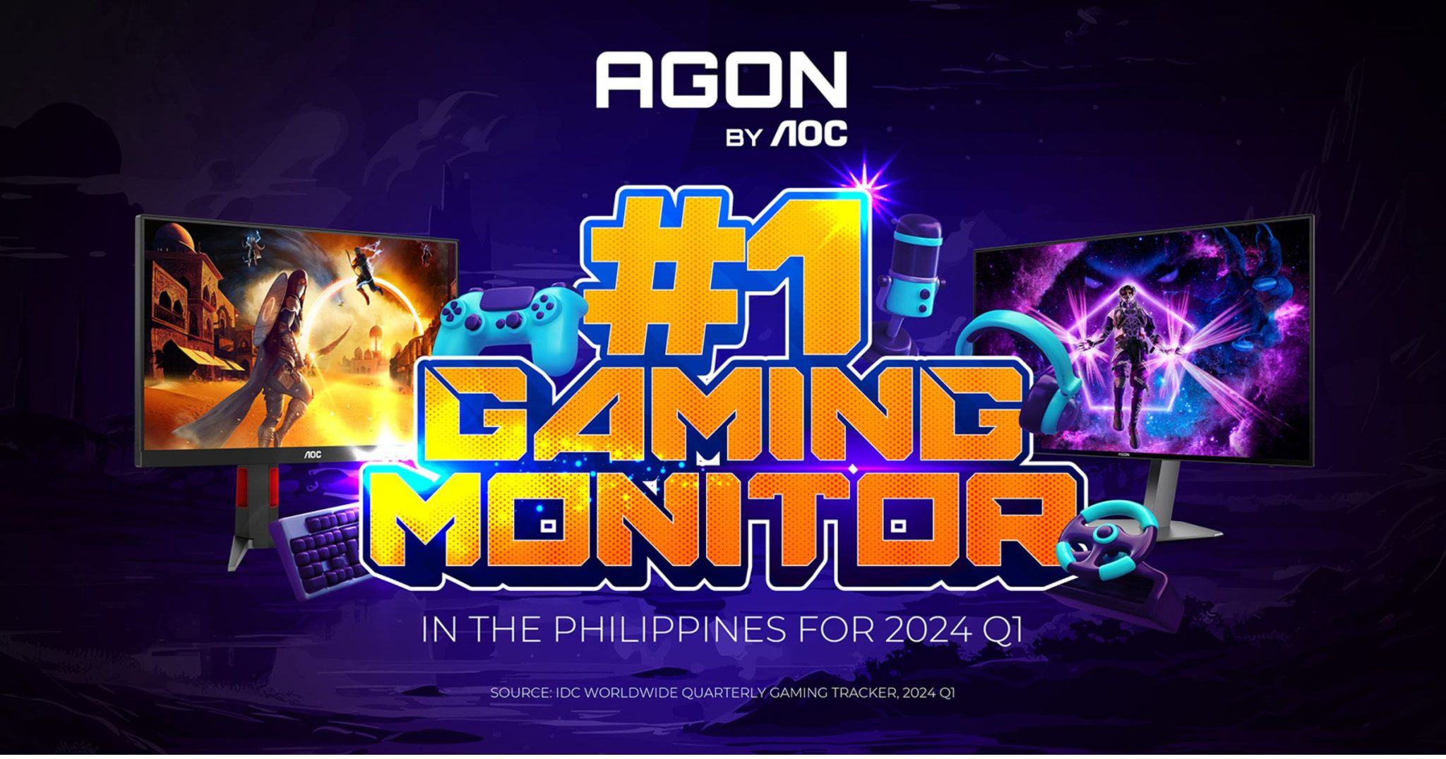 AOC Dominates as #1 Monitor Brand in the Philippines Q1 2024