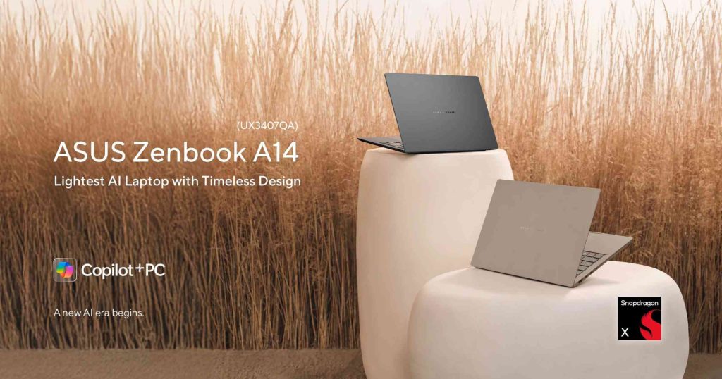 ASUS Zenbook A14 The Brand’s Lightest AI Laptop Now in the Philippines!