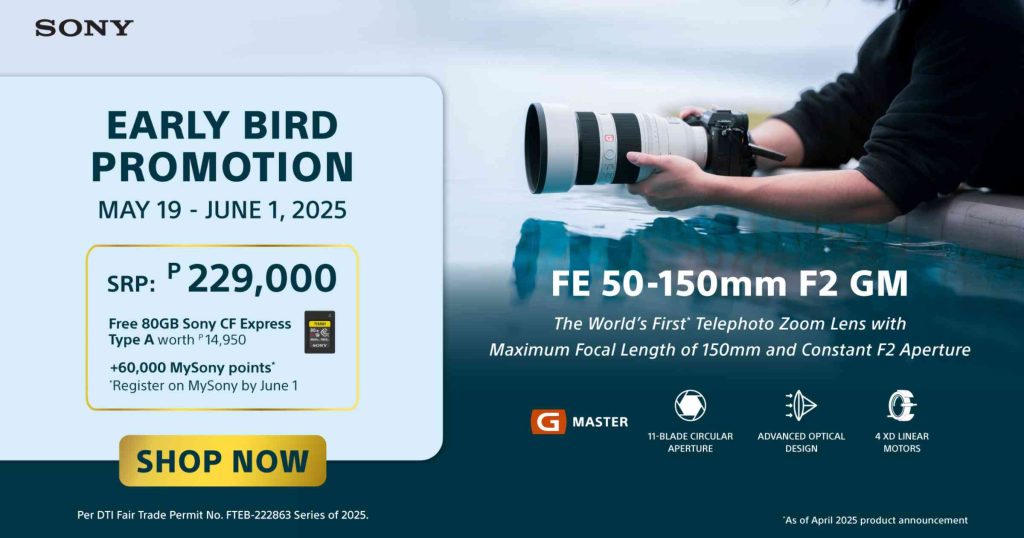 Sony Launches FE 50-150mm F2 GM Lens with Exclusive Early Bird Promo