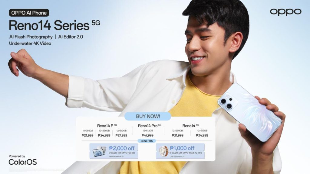 OPPO Reno14 Series 5G is now available nationwide!