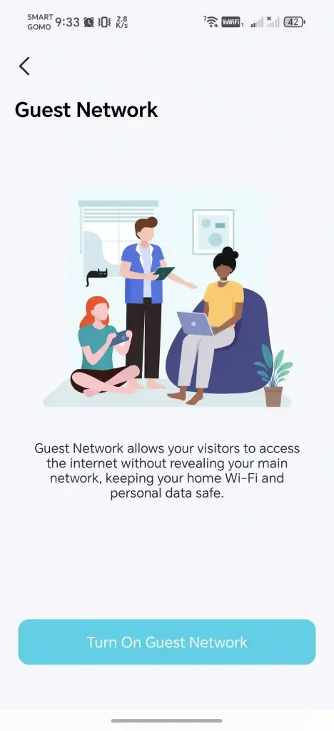 TP-Link Archer BE220 Guest Network