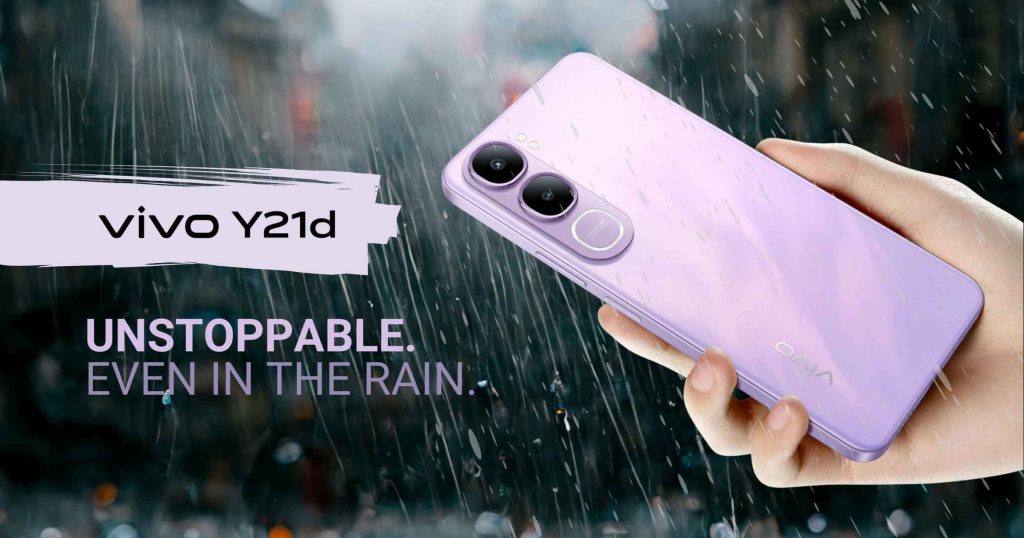 vivo Y21d now available with strong water and dust protection