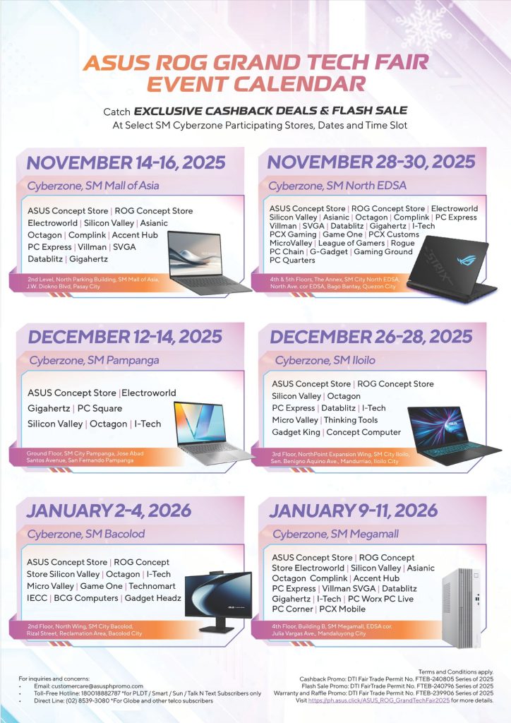 ASUS ROG Grand Tech Fair 2025 Kicks Off with Discounts, Rebates, and a Mio Fazzio Raffle 3 - balastech 2 - ASUS ROG Grand Tech Fair Mall Caravan