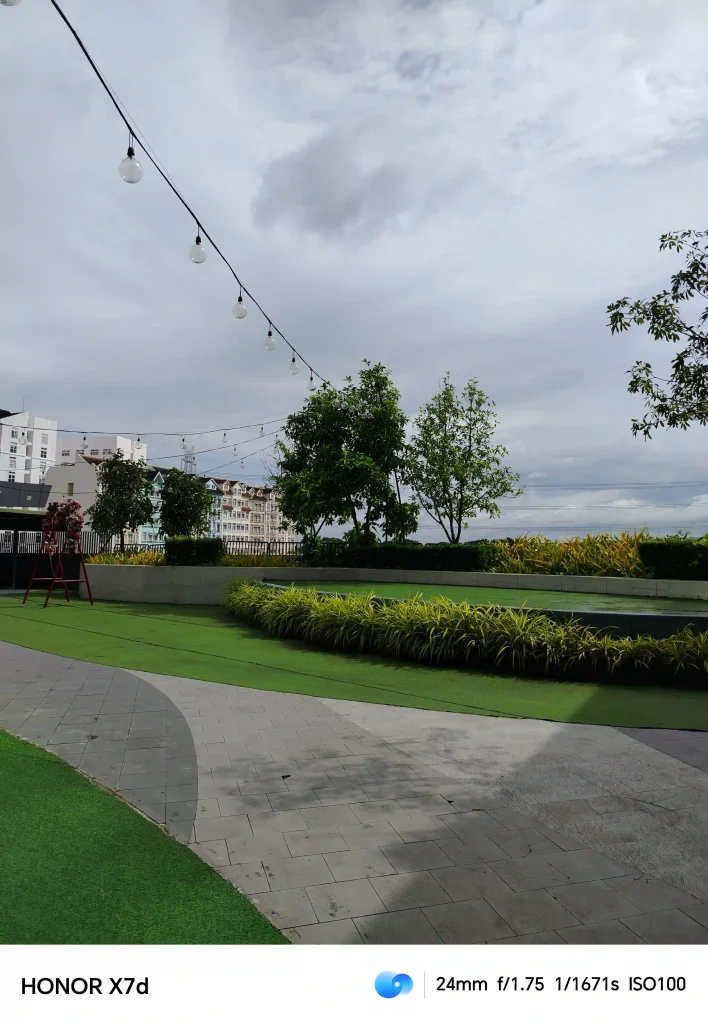 HONOR X7d Rear camera normal mode 1x zoom