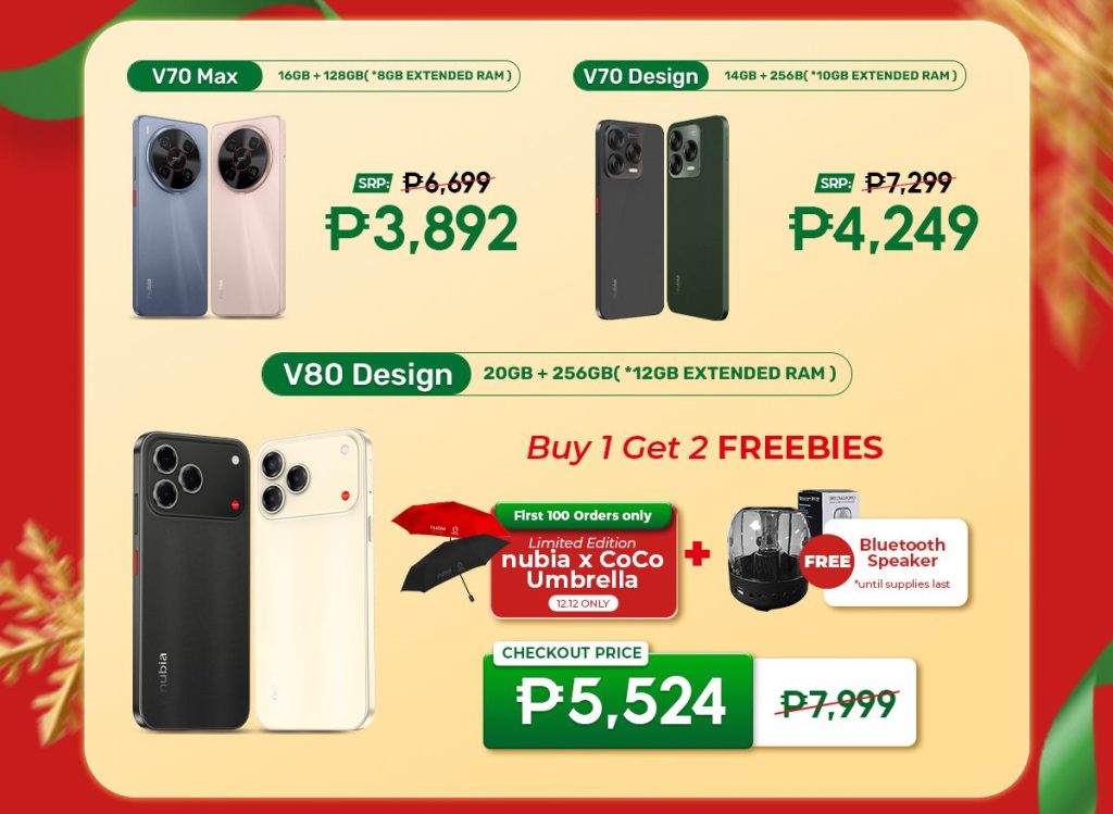 nubia Philippines Kicks Off 12.12 Mega Merry Sale with Big Discounts and New Phones (1)