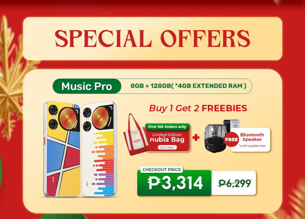 nubia Philippines Kicks Off 12.12 Mega Merry Sale with Big Discounts and New Phones (2)