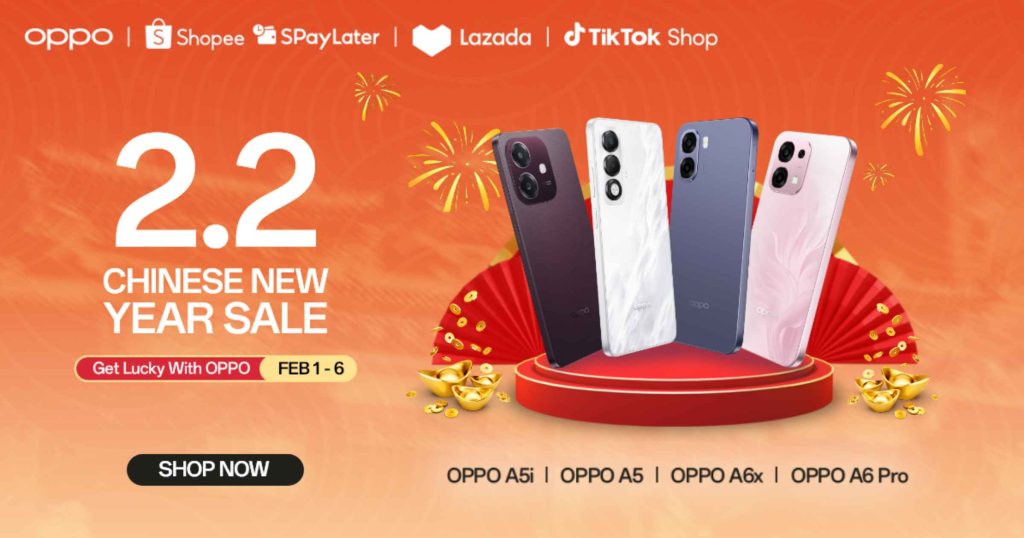 OPPO Kicks Off 2.2 Chinese New Year Sale with Discounts, Vouchers, and Freebies