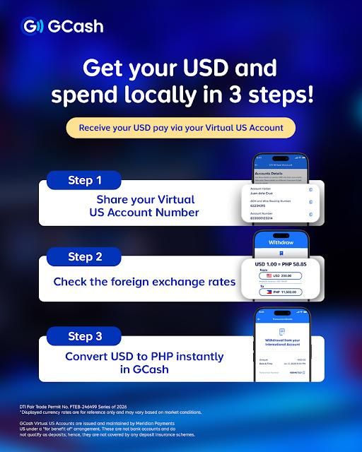 GCash introduces Virtual US Account to help freelancers manage USD earnings