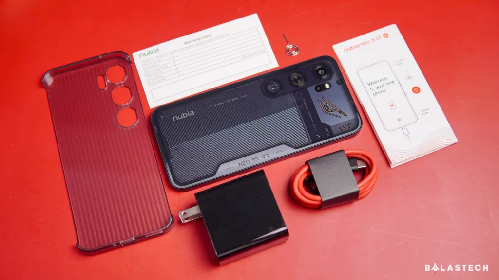 nubia Neo 5 GT Box and Accessories