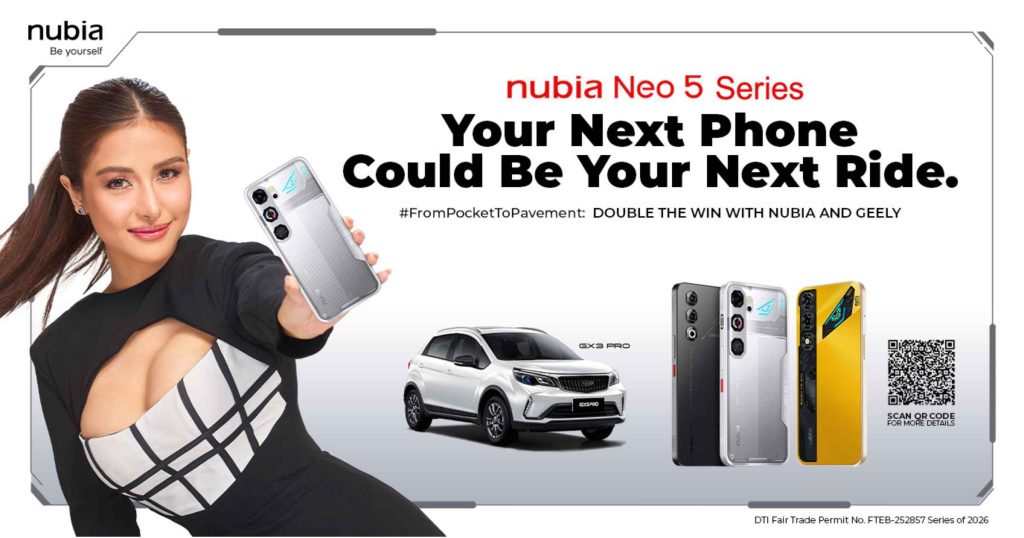 Buy a nubia NEO 5, Win a Geely GX3 Pro in “Your Next Phone Could Be Your Next Ride” Promo