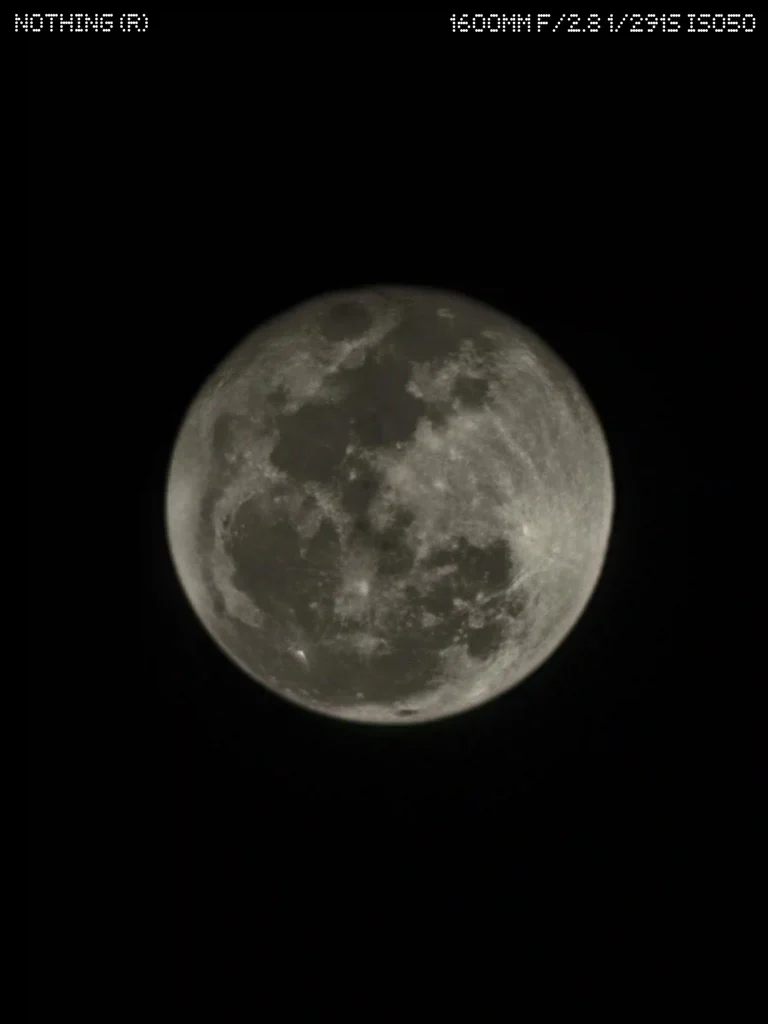 Nothing Phone (4a) Rear Camera - Moon Shot