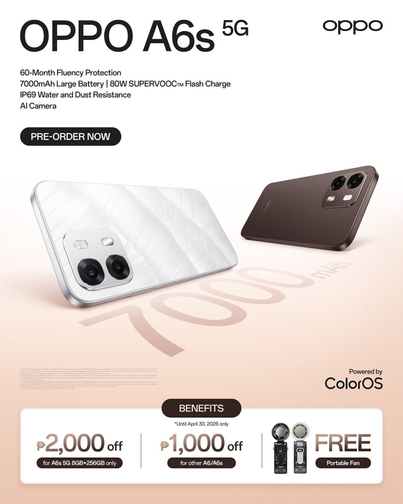 OPPO A6s 5G is now available for pre-order in the Philippines
