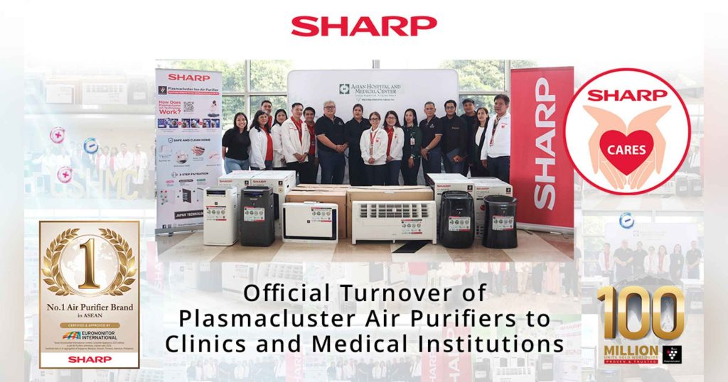 Sharp Philippines Completes February CSR Initiative, Donates Air Purifiers to Clinics