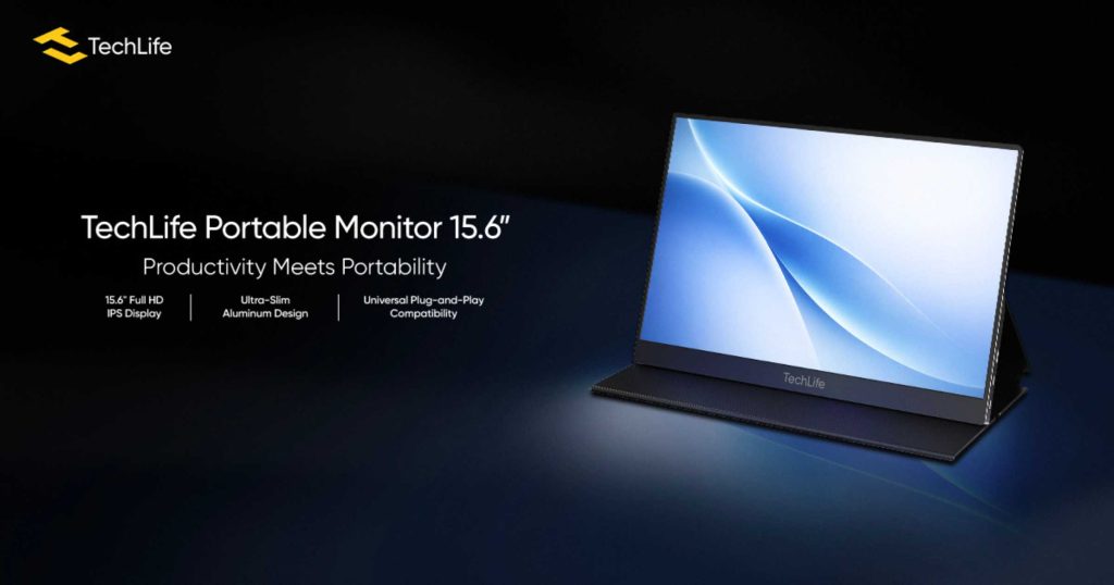 TechLife Portable Monitor 15.6 launches with FHD Display and Plug-and-Play Versatility