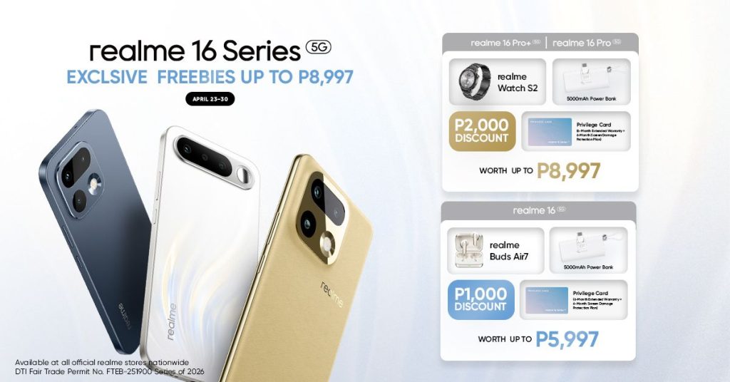 realme 16 Series 5G Officially Launches in the Philippines with 200MP Cameras, 7000mAh Battery, and AI Features