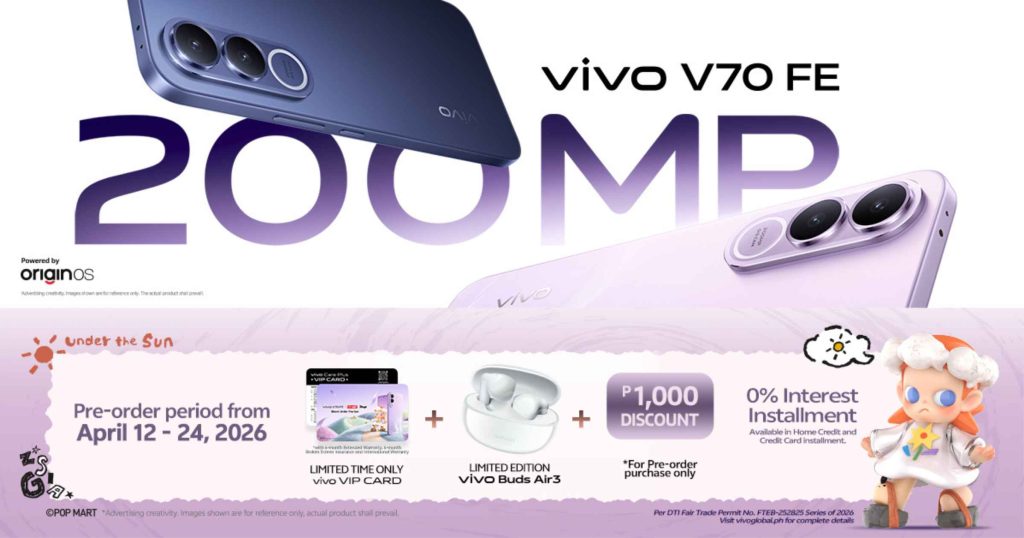 vivo V70 FE is now official in PH!