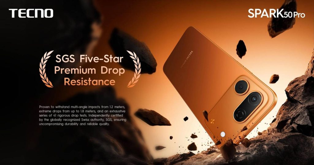 TECNO SPARK 50 Pro Debuts With Durable Design and Sony Camera 2 - balastech Durability