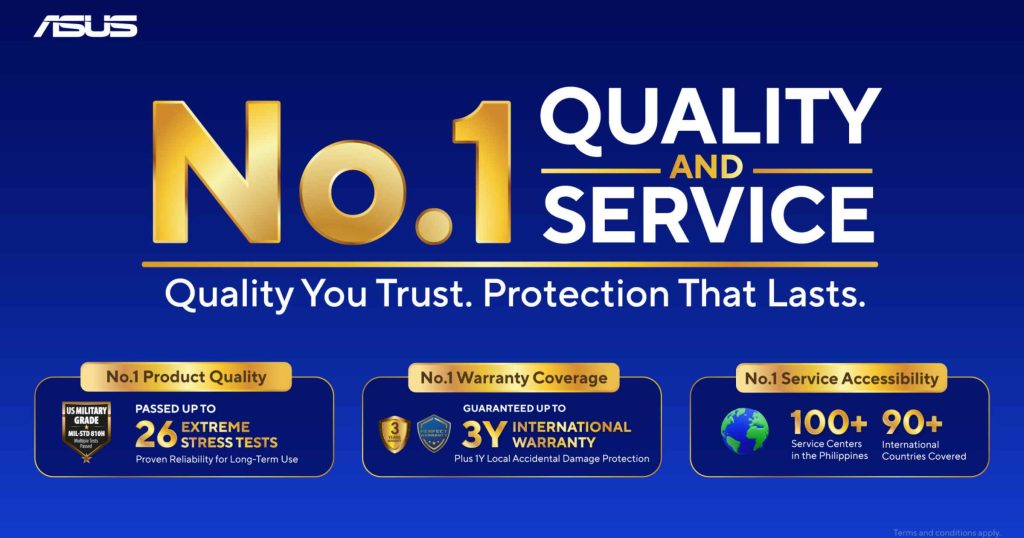 ASUS Philippines Launches No. 1 Quality & Service Program with Enhanced Warranty and Support Benefits