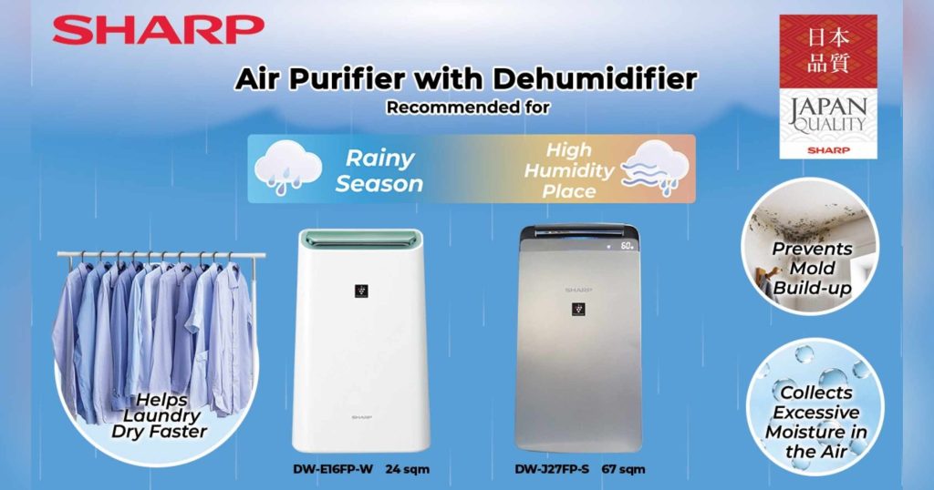 Sharp Air Purifier with Dehumidifier Helps Filipino Homes Stay Fresh This Rainy Season