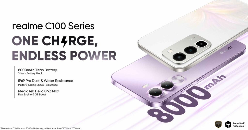 realme C100 Series is now official in the Philippines realme C100 Series Launches in the Philippines with Massive Batteries and Durability Features