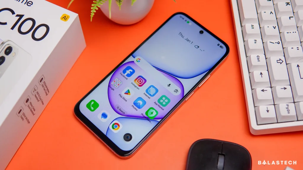 realme C100 display