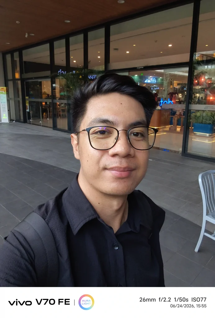 vivo V70 FE Review Front Camera Normal mode